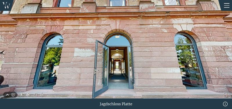 Verborgenes Wiesbaden - 3D Rundgang durch das Jagdschloss Platte