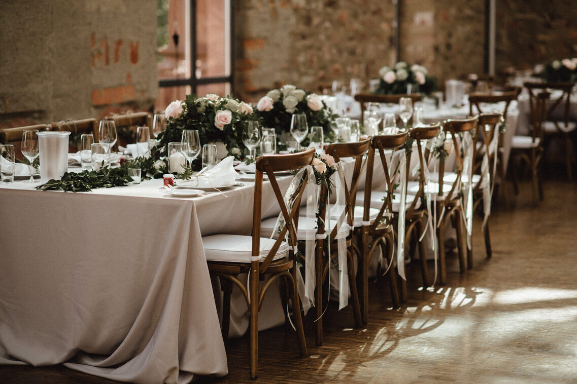 Hochzeitssetting im Jagdschloss Platte