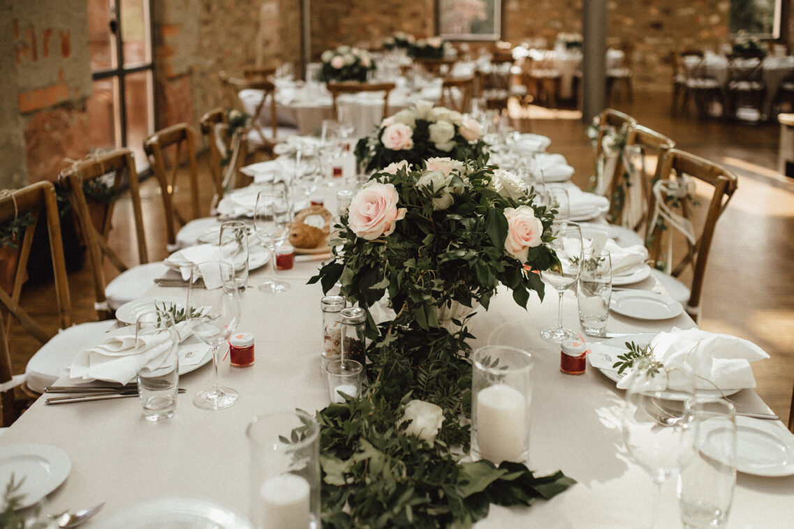 Dekoration im Jagdschloss Platte