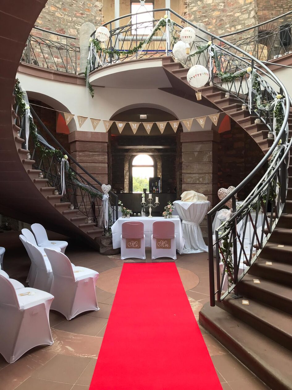 Table de mariage dans la rotonde