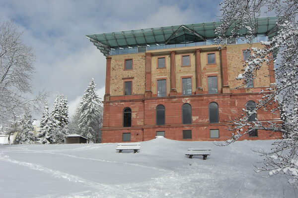 Jagdschloss Platte im Winter